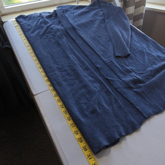 Lane Bryant open front cardigan sweater, long sleeve, dark blue, size 22/24 - Picture 6 of 9